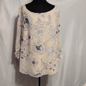 Calvin Klein Cream Floral Blouse